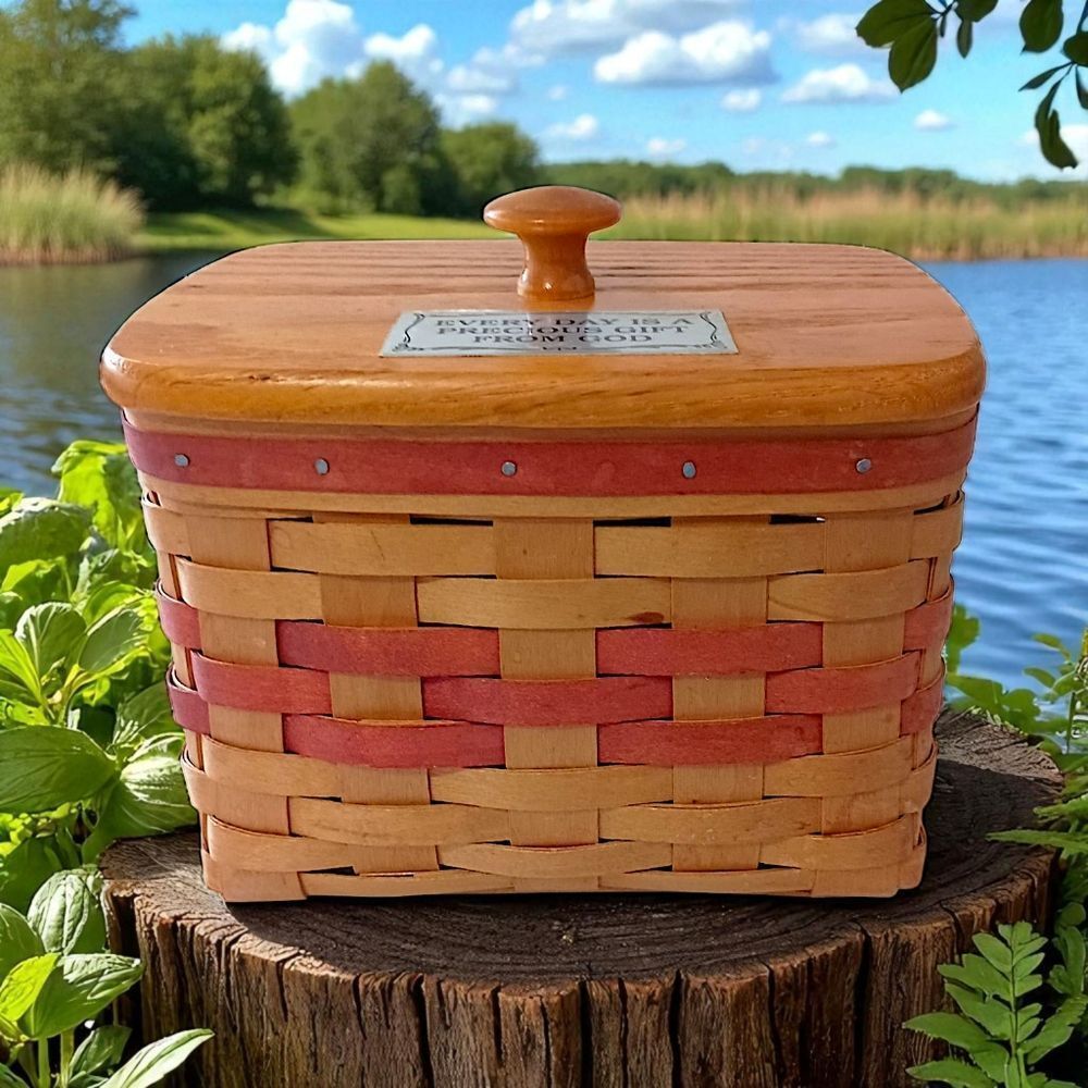 Bradford Basket Co Basket Lidded Handmade‎ USA Everyday A Precious Gift From God